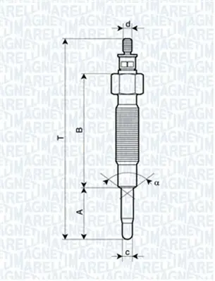 подгревна свещ MAGNETI MARELLI     