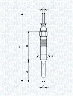 Подгревна свещ MAGNETI MARELLI