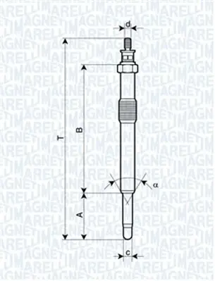 Подгревна свещ MAGNETI MARELLI