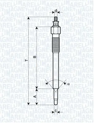 подгревна свещ MAGNETI MARELLI     