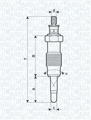 подгревна свещ MAGNETI MARELLI     