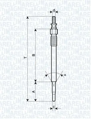 Подгревна свещ MAGNETI MARELLI