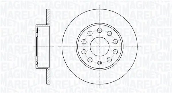 спирачен диск MAGNETI MARELLI     