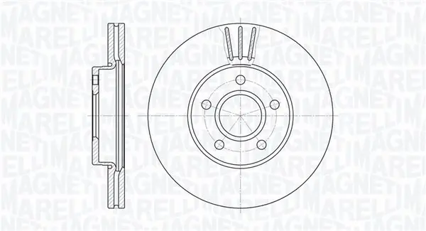 спирачен диск MAGNETI MARELLI     