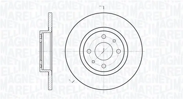 спирачен диск MAGNETI MARELLI     