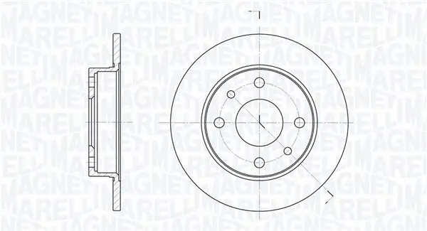 спирачен диск MAGNETI MARELLI     