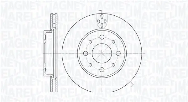 спирачен диск MAGNETI MARELLI     