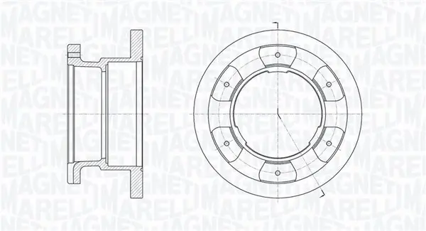 спирачен диск MAGNETI MARELLI     
