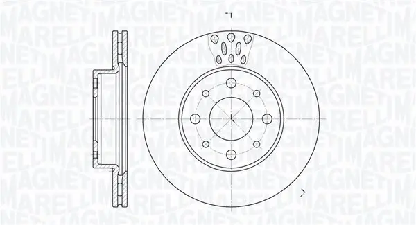 спирачен диск MAGNETI MARELLI     