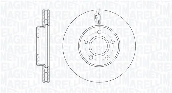 спирачен диск MAGNETI MARELLI     