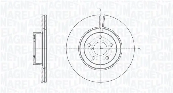 спирачен диск MAGNETI MARELLI     