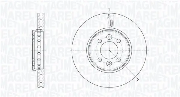 Спирачен диск MAGNETI MARELLI
