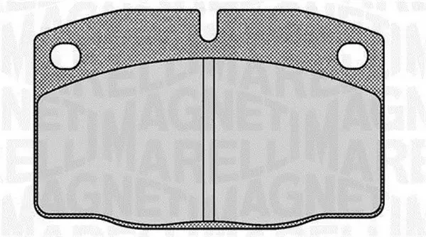 комплект спирачно феродо, дискови спирачки MAGNETI MARELLI     