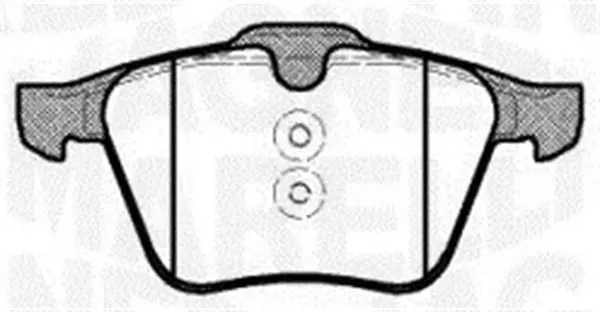 комплект спирачно феродо, дискови спирачки MAGNETI MARELLI     