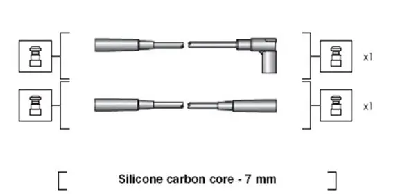 комплект запалителеи кабели MAGNETI MARELLI     