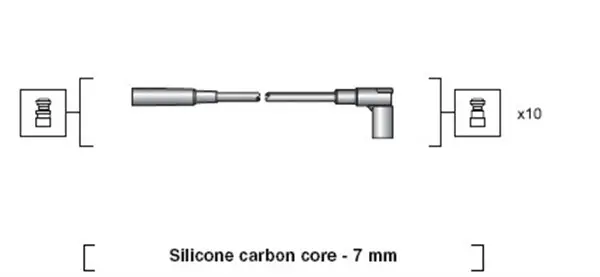 комплект запалителеи кабели MAGNETI MARELLI     