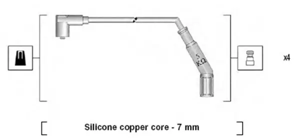 комплект запалителеи кабели MAGNETI MARELLI     