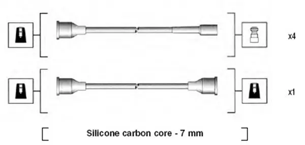 комплект запалителеи кабели MAGNETI MARELLI     
