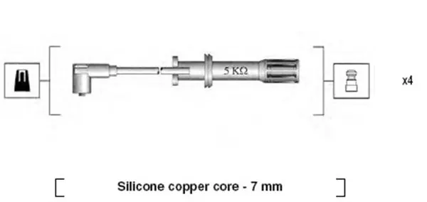 комплект запалителеи кабели MAGNETI MARELLI     