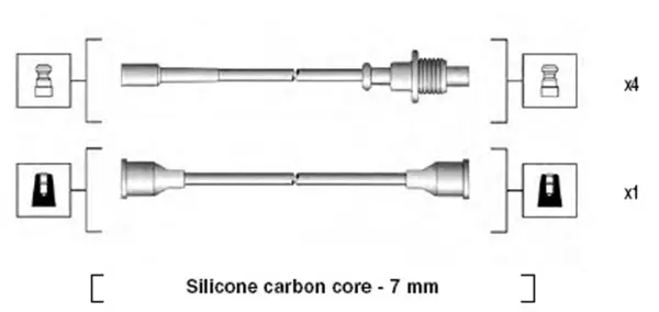 комплект запалителеи кабели MAGNETI MARELLI     