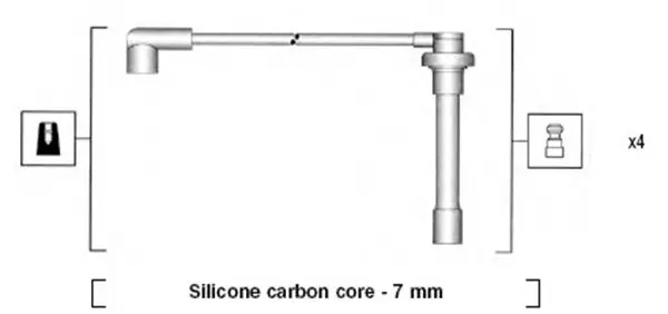комплект запалителеи кабели MAGNETI MARELLI     