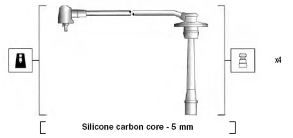 комплект запалителеи кабели MAGNETI MARELLI     