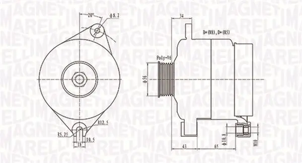 генератор MAGNETI MARELLI     