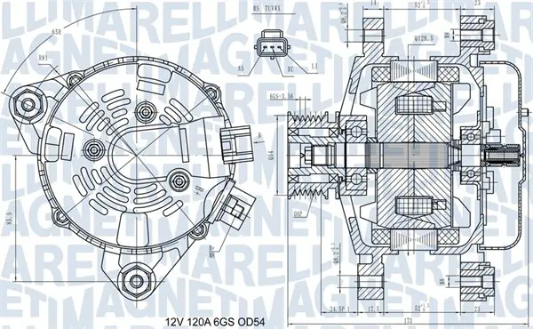 Генератор MAGNETI MARELLI