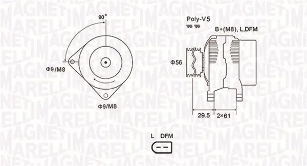 генератор MAGNETI MARELLI     