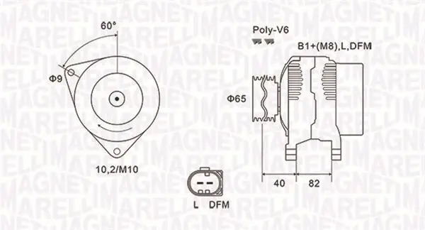 генератор MAGNETI MARELLI     