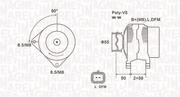 генератор MAGNETI MARELLI     