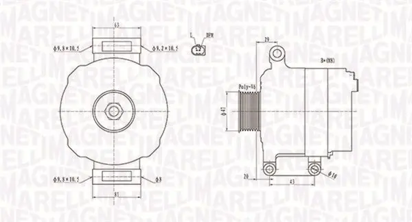 генератор MAGNETI MARELLI     