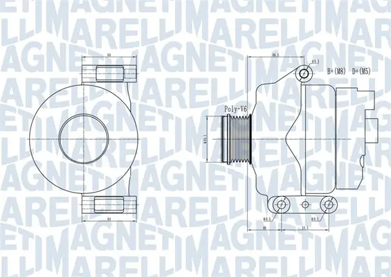 генератор MAGNETI MARELLI     