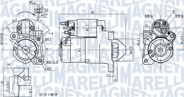 стартер MAGNETI MARELLI     