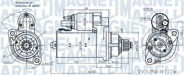 стартер MAGNETI MARELLI     
