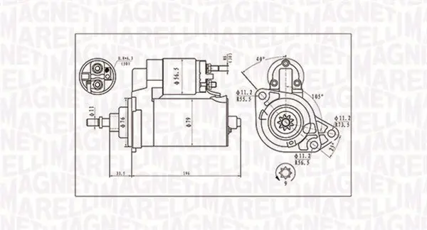 стартер MAGNETI MARELLI     
