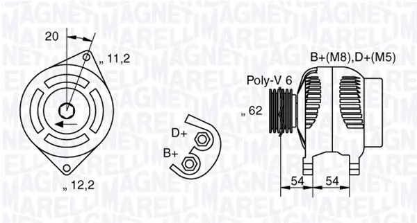 генератор MAGNETI MARELLI     