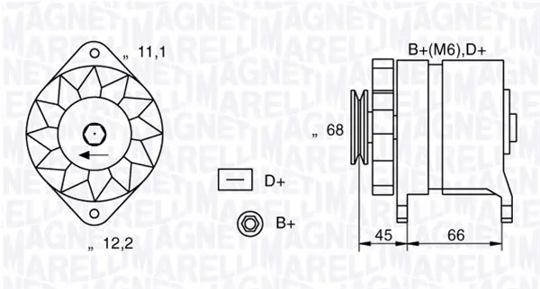 генератор MAGNETI MARELLI     