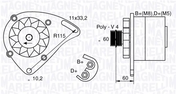 генератор MAGNETI MARELLI     