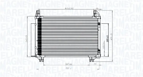 Кондензатор, климатизация MAGNETI MARELLI