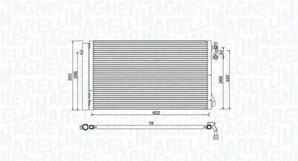 кондензатор, климатизация MAGNETI MARELLI     