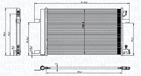 Кондензатор, климатизация MAGNETI MARELLI