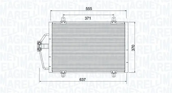 кондензатор, климатизация MAGNETI MARELLI     