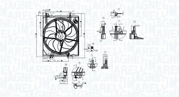 Вентилатор, охлаждане на двигателя MAGNETI MARELLI
