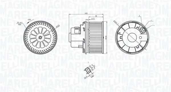 вентилатор вътрешно пространство MAGNETI MARELLI     