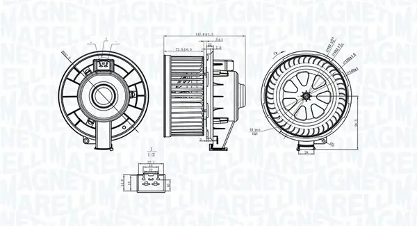 вентилатор вътрешно пространство MAGNETI MARELLI     