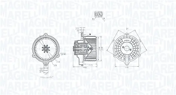 вентилатор вътрешно пространство MAGNETI MARELLI     