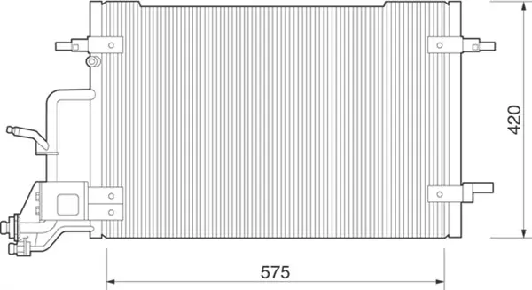кондензатор, климатизация MAGNETI MARELLI     