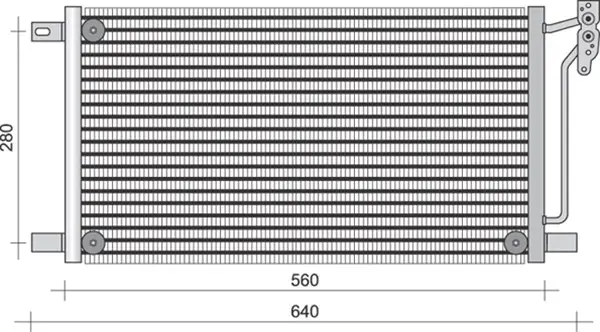 кондензатор, климатизация MAGNETI MARELLI     