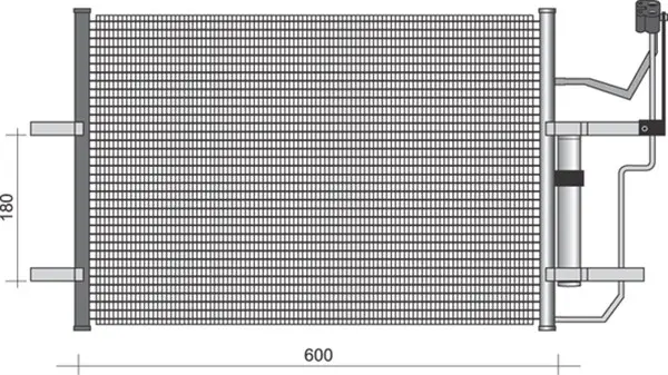 кондензатор, климатизация MAGNETI MARELLI     